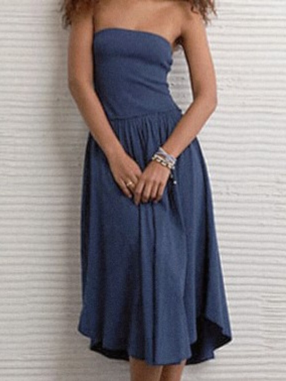 NWT American Eagle Outfitters Sunchaser Strapless Midi Dress Size Large